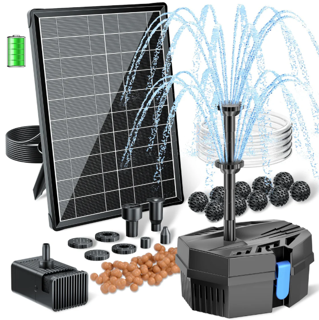 Poposoap Solar Water Fountain: A Perfect Addition to Your Garden