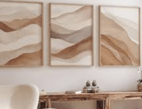 Brown Toned Wall Art: Earthy Decor and Neutral Contemporary Designs