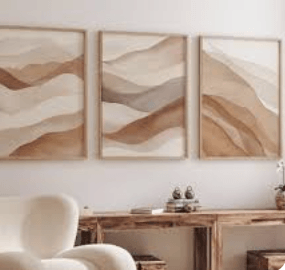 Brown Toned Wall Art: Earthy Decor and Neutral Contemporary Designs