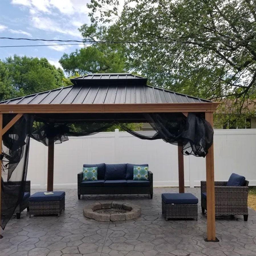 Guide to Enhancing Your Patio with a Wood Grain Gazebo Design