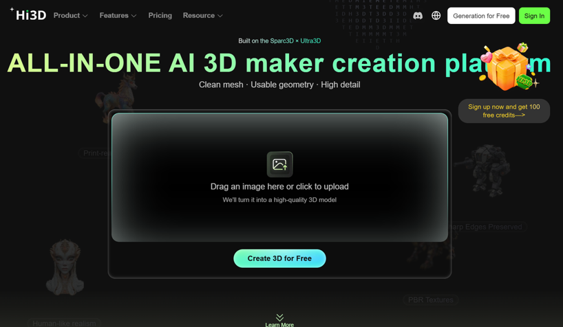 From 2D Ideas to Printable 3D Creations: How Hi3D Redefines AI 3D Modeling with V3.0